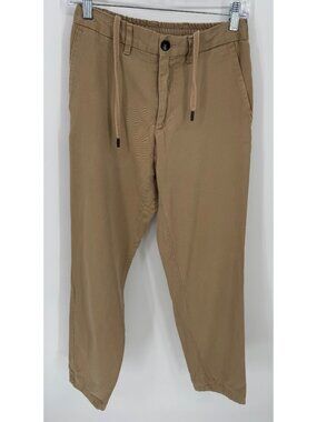 Zara Kids Casual Khaki Elastic Waist Drawstring Pants Size Small